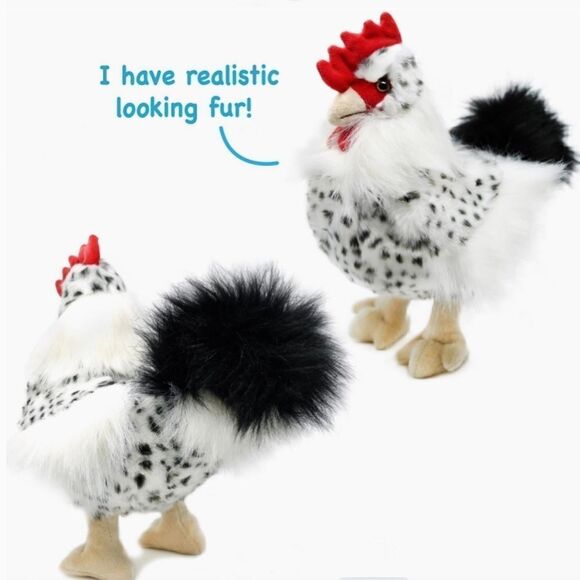 Rooster Stuffed Plush Animal Toy New Stock Play Chicken Kids Fun Christmas - Picture 2 of 6
